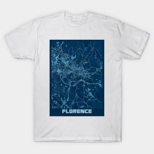 Florence - Italy Peace City Map T-Shirt